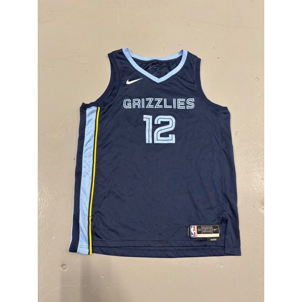 Nike Memphis Grizzlies Ja Morant 12 Icon Edition Swingman Jersey Navy Mens 52 XL